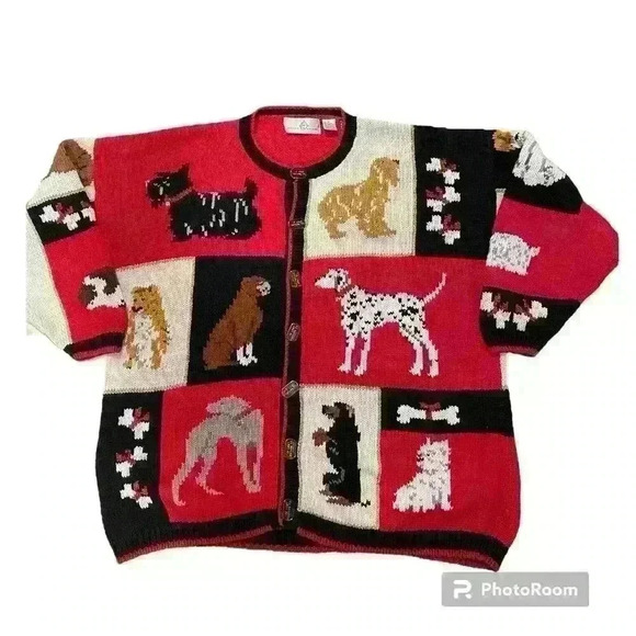 Design Options Phillip Jane Gordon I Love Dogs Cardigan poodle Scotty greyhound - Picture 1 of 13